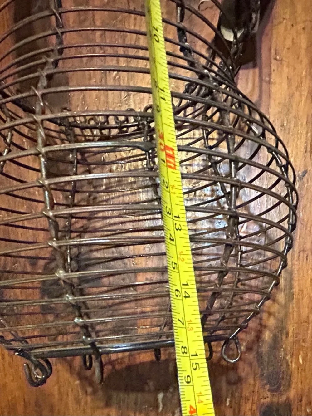 Rustic Wire Basket With Handle
